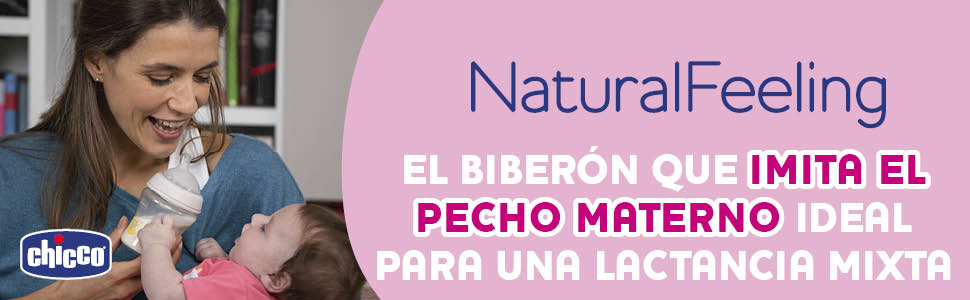 Mamadera Chicco Natural Feeling 150ml imita el pecho materno
