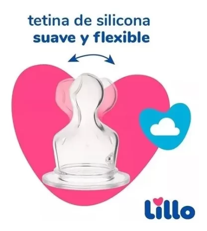 Imagen 4 de 4 de Tetinas Anatómicas Silicona Mamadera Lillo Magia 0 A 6 Meses