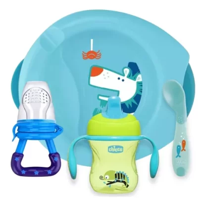 Imagen 1 de 9 de Set Alimentación Chicco Primeras Comidas Bebé 4 Piezas