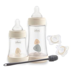 Miniatura 1 de 1 de Set Bebé Recién Nacido Chicco 2 Mamaderas Perfect5 Chupete y Cepillo