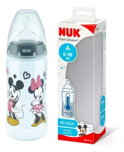 Miniatura 2 de 7 de Mamadera Nuk Control Temperatura Mickey 300ml 6-18m Fujo M