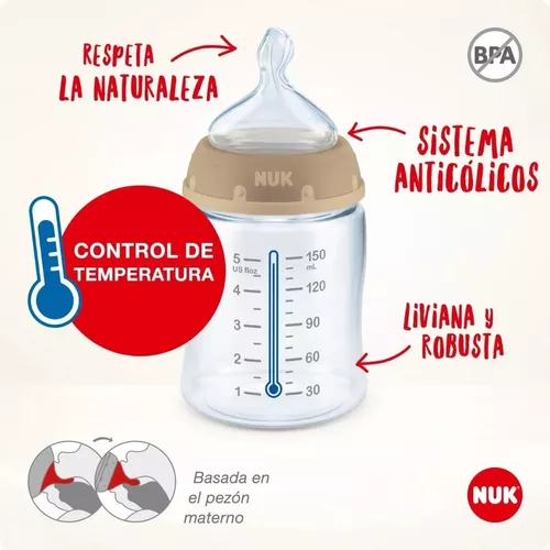 Imagen 4 de 5 de Mamadera Nuk Fc+ Control Temperatura Mickey 150ml 0-6m Fujo M