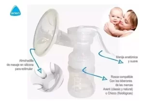 Miniatura 3 de 4 de Sacaleche Extractor De Leche Manual Maternal Bebe Priori