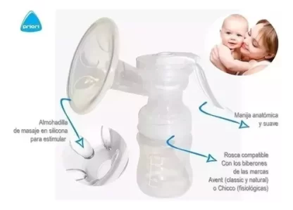 Imagen 3 de 4 de Sacaleche Extractor De Leche Manual Maternal Bebe Priori