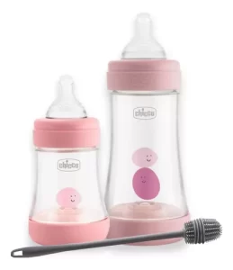 Miniatura 1 de 8 de Set Bebé 2 Mamaderas Perfect5 Chicco 150ml 240ml Con Cepillo