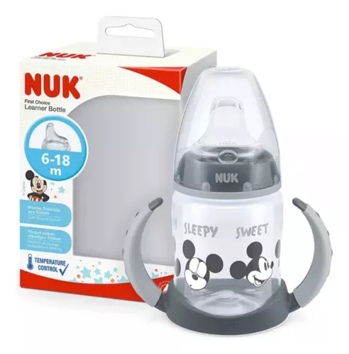 Imagen 4 de 8 de Set Nuk Disney Bebe Mickey Mamadera Vaso Aprendizaje Cepillo