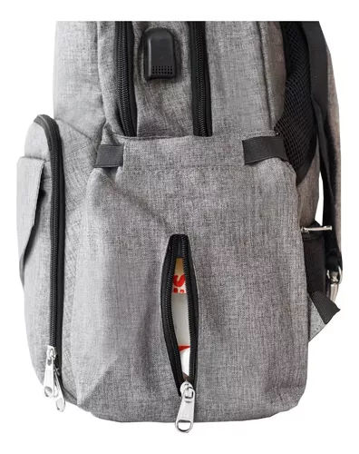 Imagen 4 de 9 de Mochila Maternal Punti Koala Con Candado Antirrobo Y Usb