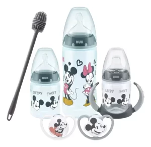 Miniatura 1 de 10 de Set Nuk Disney Mamaderas Vaso Chupetes Cepillo Recien Nacido