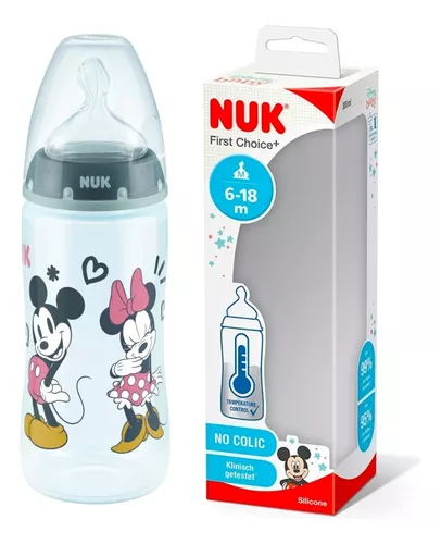 Imagen 3 de 9 de Set Nuk Disney Mickey 4 Piezas Mamadera Vaso Chupete 0-6m+
