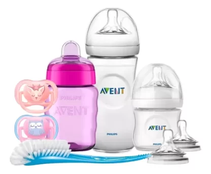 Imagen 1 de 10 de Kit Recien Nacido Bebe Nena 6 Piezas Avent Ideal Para Niña