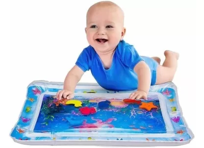 Imagen 3 de 4 de Alfombra Antigolpes Bebe Inflable Agua Sensorial Didactico
