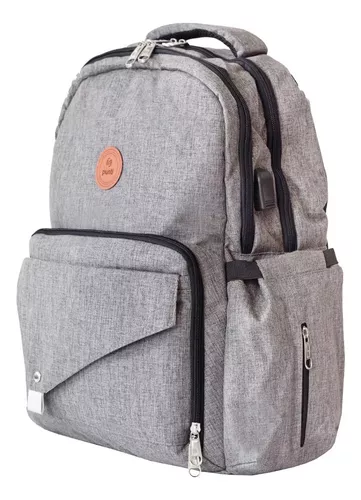 Imagen 2 de 9 de Mochila Maternal Punti Koala Con Candado Antirrobo Y Usb