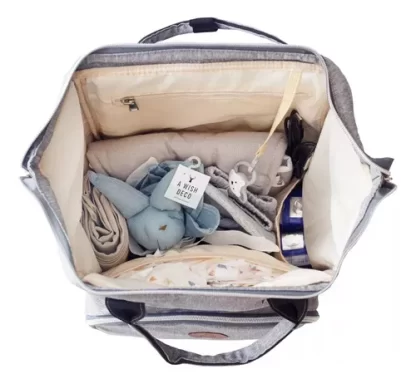 Imagen 3 de 7 de Mochila Maternal Punti Panda Reforzada Bolsillos Termicos