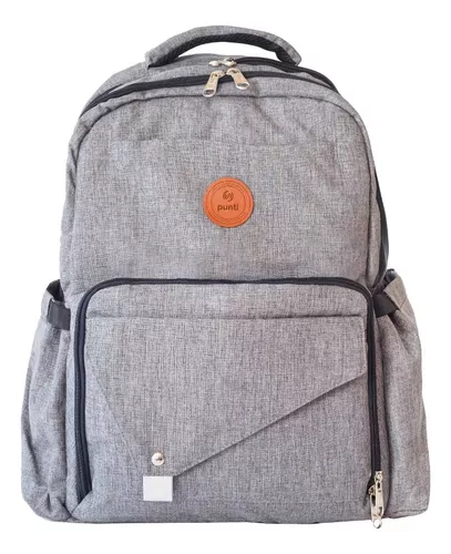 Imagen 1 de 9 de Mochila Maternal Punti Koala Con Candado Antirrobo Y Usb
