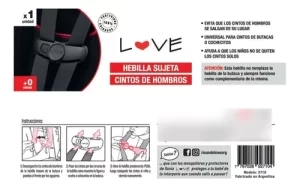 Miniatura 6 de 6 de Hebilla Sujeta Cinturon Butaca Bebe Auto Love 2710