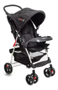 Miniatura 1 de 6 de Coche Bebe 3 Posiciones Apoyapiés Canasto Liviano Capota