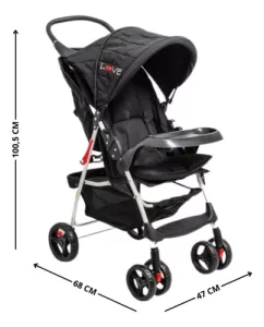 Miniatura 5 de 6 de Coche Bebe 3 Posiciones Apoyapiés Canasto Liviano Capota