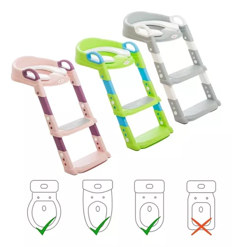 Imagen 6 de 6 de Escalera Reductor Adaptador De Inodoro Con Escalera Infantil