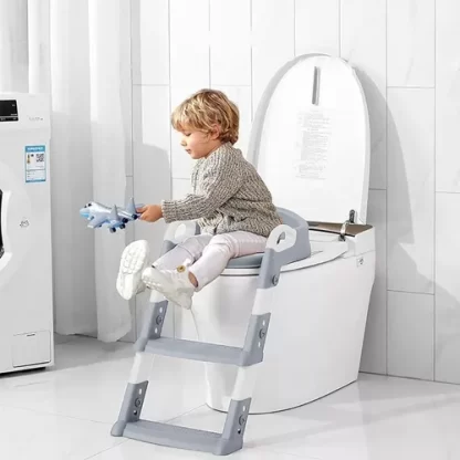 Imagen 4 de 6 de Escalera Reductor Adaptador De Inodoro Con Escalera Infantil