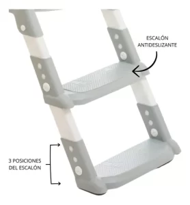 Miniatura 3 de 6 de Escalera Reductor Adaptador De Inodoro Con Escalera Infantil