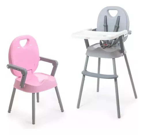 Imagen 8 de 8 de Set Silla De Comer Bebe 3 Alturas Love 660 Plato Vaso Chicco