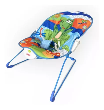 Imagen 4 de 8 de Mecedora Bebe Bebesit Vibracion Musica Juguetes Color Azul