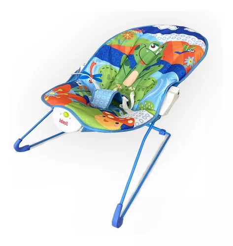 Imagen 4 de 8 de Mecedora Bebe Bebesit Vibracion Musica Juguetes Color Azul