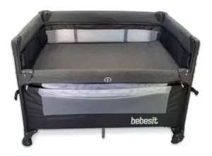 Miniatura 2 de 4 de Practicuna Colecho Bebe Bebesit 2021 Gris Con Mosquitero