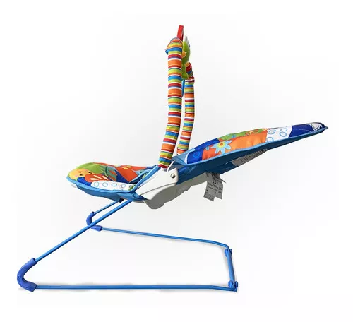 Imagen 6 de 8 de Mecedora Bebe Bebesit Vibracion Musica Juguetes Color Azul