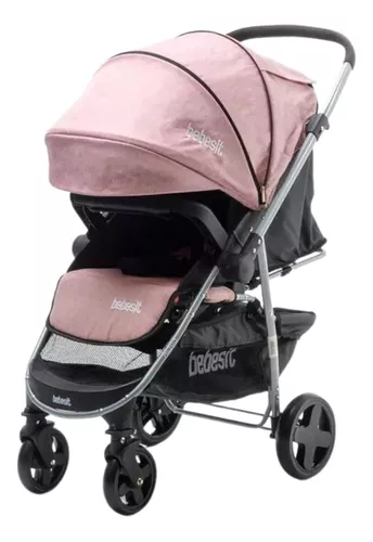 Imagen 4 de 6 de Cochecito De Paseo Aeris Rosado Bebesit 1390-f