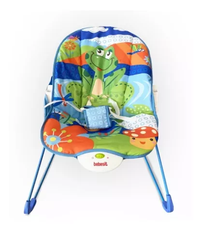 Imagen 5 de 8 de Mecedora Bebe Bebesit Vibracion Musica Juguetes Color Azul