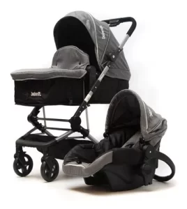 Miniatura 1 de 9 de Coche Cuna Bebesit 1365ts-c Gris Oscuro 3 En 1 Travel System