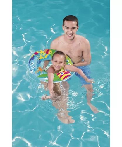 Imagen 2 de 3 de Salvavidas Inflable Redondo Bebe Niños Fondo De Mar Bestway
