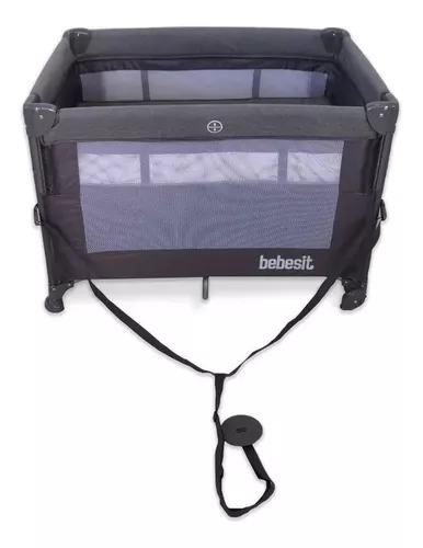 Imagen 4 de 4 de Practicuna Colecho Bebe Bebesit 2021 Gris Con Mosquitero