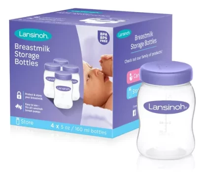 Imagen 1 de 7 de Botellas Almacenadoras De Leche 160ml X4 Lansinoh