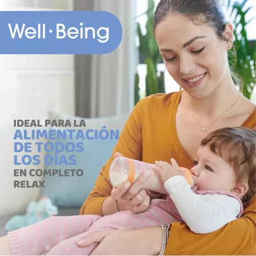 Imagen 7 de 7 de Mamadera Bebe Chicco Well Being 250 Ml +2 Meses Flujo Medio