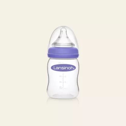 Imagen 4 de 8 de Mamadera Lansinoh Tetina Naturalwave 160ml Flujo S Sin Bpa