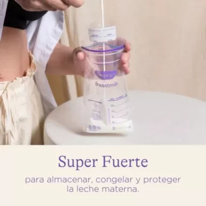 Imagen 2 de 5 de Bolsas De Almacenamiento De Leche Materna 180ml X25 Lansinoh