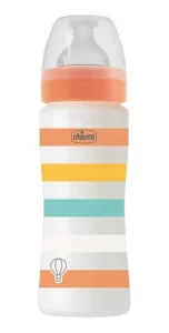 Miniatura 1 de 2 de Mamadera Chicco Wellbeing Anticolic 330ml 4m+ Flujo Rapido