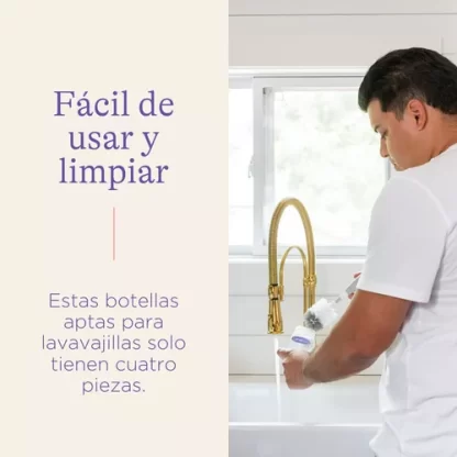 Imagen 7 de 8 de Mamadera Lansinoh Tetina Naturalwave 160ml Flujo S Sin Bpa