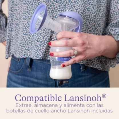 Imagen 4 de 5 de Sacaleche Extractor Manual De Leche Con Accesorios Lansinoh