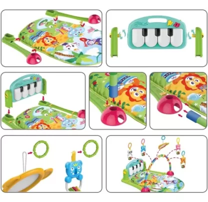 Imagen 4 de 4 de Manta Gimnasio Didactico Bebes Piano Musical Colores Priori