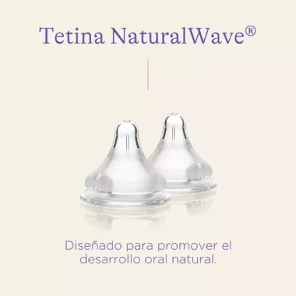 Imagen 5 de 7 de Tetinas Natural Wave X2 Flujo Rapido Silicona