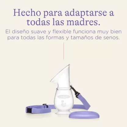 Imagen 7 de 8 de Sacaleche Extractor De Leche Materna De Silicona Lansinoh