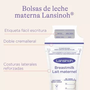 Miniatura 3 de 7 de Bolsas De Almacenamiento Leche Materna 180ml X100 Lansinoh