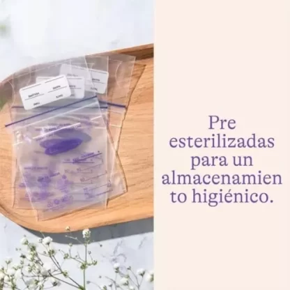 Imagen 3 de 3 de Bolsas De Almacenamiento De Leche Materna 120ml X50 Lansinoh