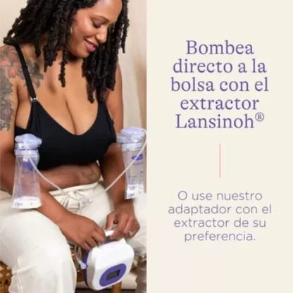 Imagen 5 de 5 de Bolsas De Almacenamiento De Leche Materna 180ml X25 Lansinoh