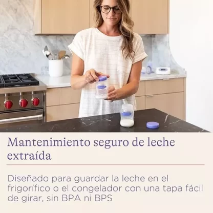Imagen 6 de 7 de Botellas Almacenadoras De Leche 160ml X4 Lansinoh