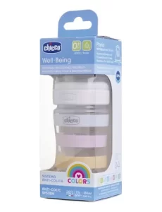 Miniatura 3 de 7 de Mamadera Chicco Well Being 150ml Anticolico 0m+ Flujo Lento