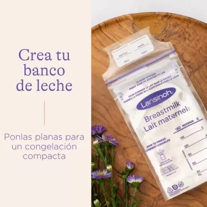 Imagen 2 de 7 de Bolsas De Almacenamiento De Leche Materna 180ml X50 Lansinoh